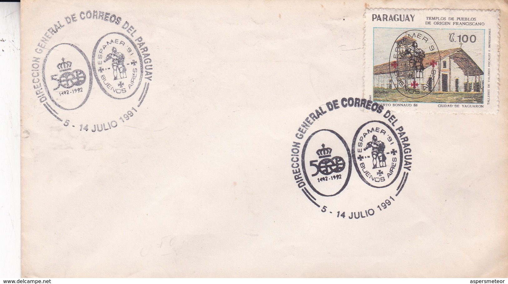 ESPAMER BUENOS AIRES, AÑO 1991. PARAGUAY.- BLEUP - Paraguay