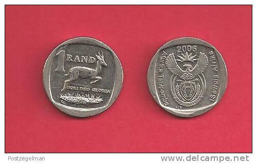 SOUTH AFRICA  2006 Nicely Used 1 Rand Coin, C1366 - South Africa