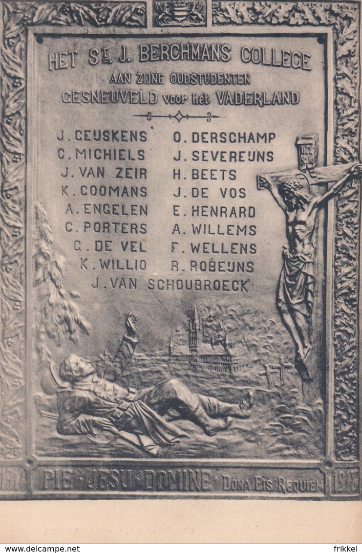 Diest Het St J. Berchmans College Oudstudenten Gesneuveld Vaderland ( Oorlogsmonument 1914 - 1918) - Diest