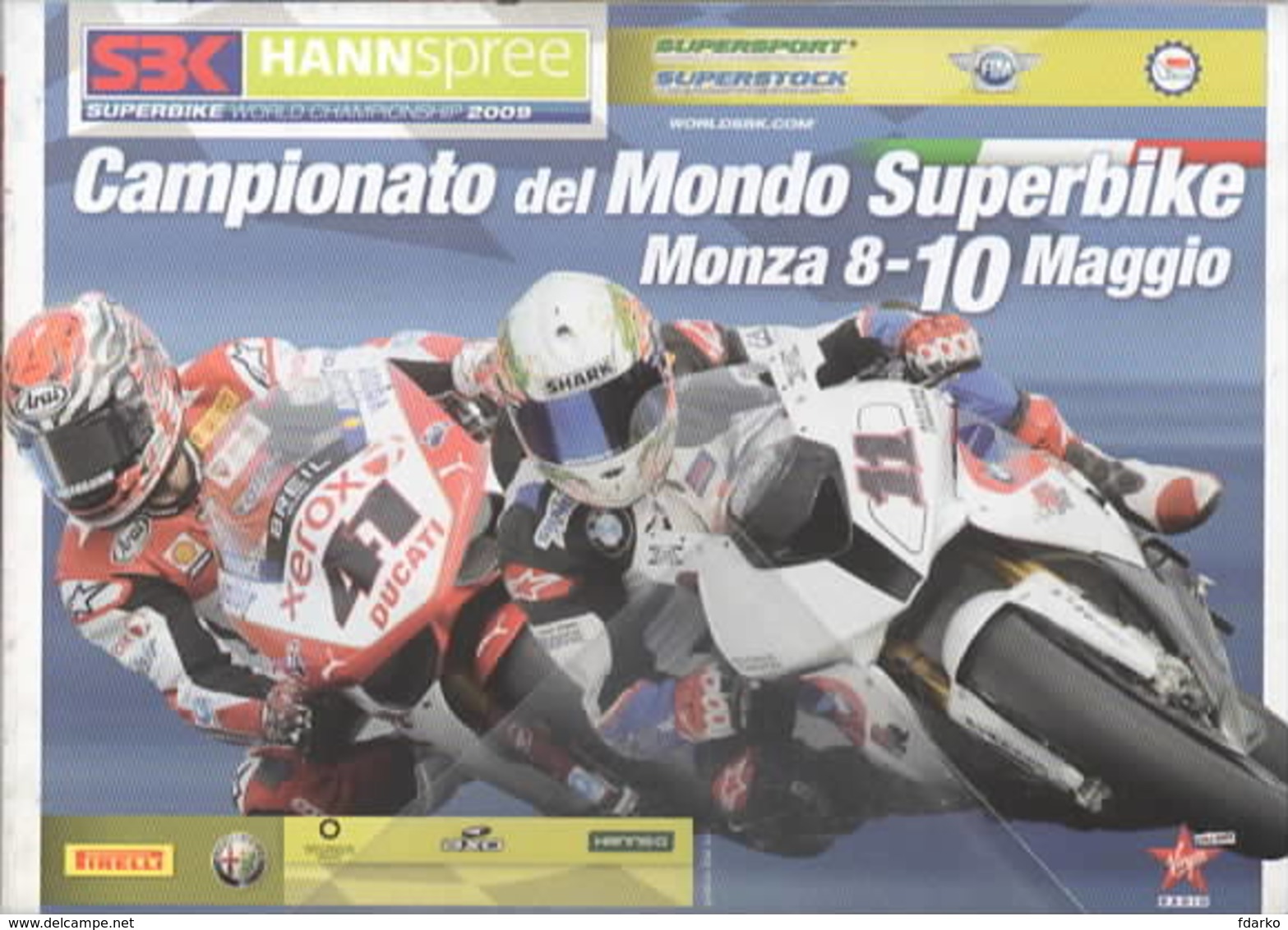 CPM Superbike Monza Pirelli Alfa Romeo  Supersport Autodromo Monza Ducati BMW - Moto