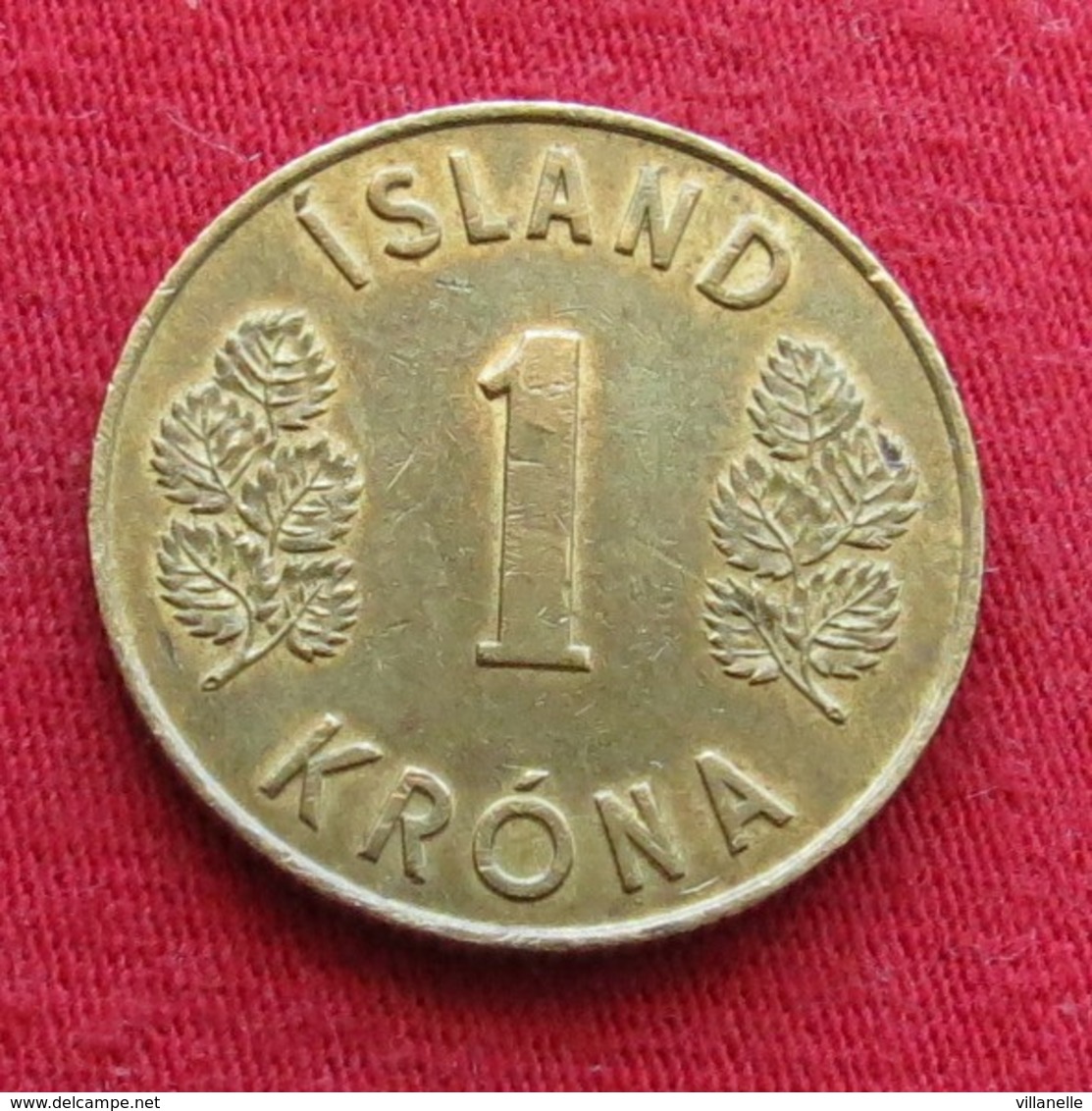 Iceland  1 Krona 1961 KM# 12a  Islandia Islande Island Ijsland - Island