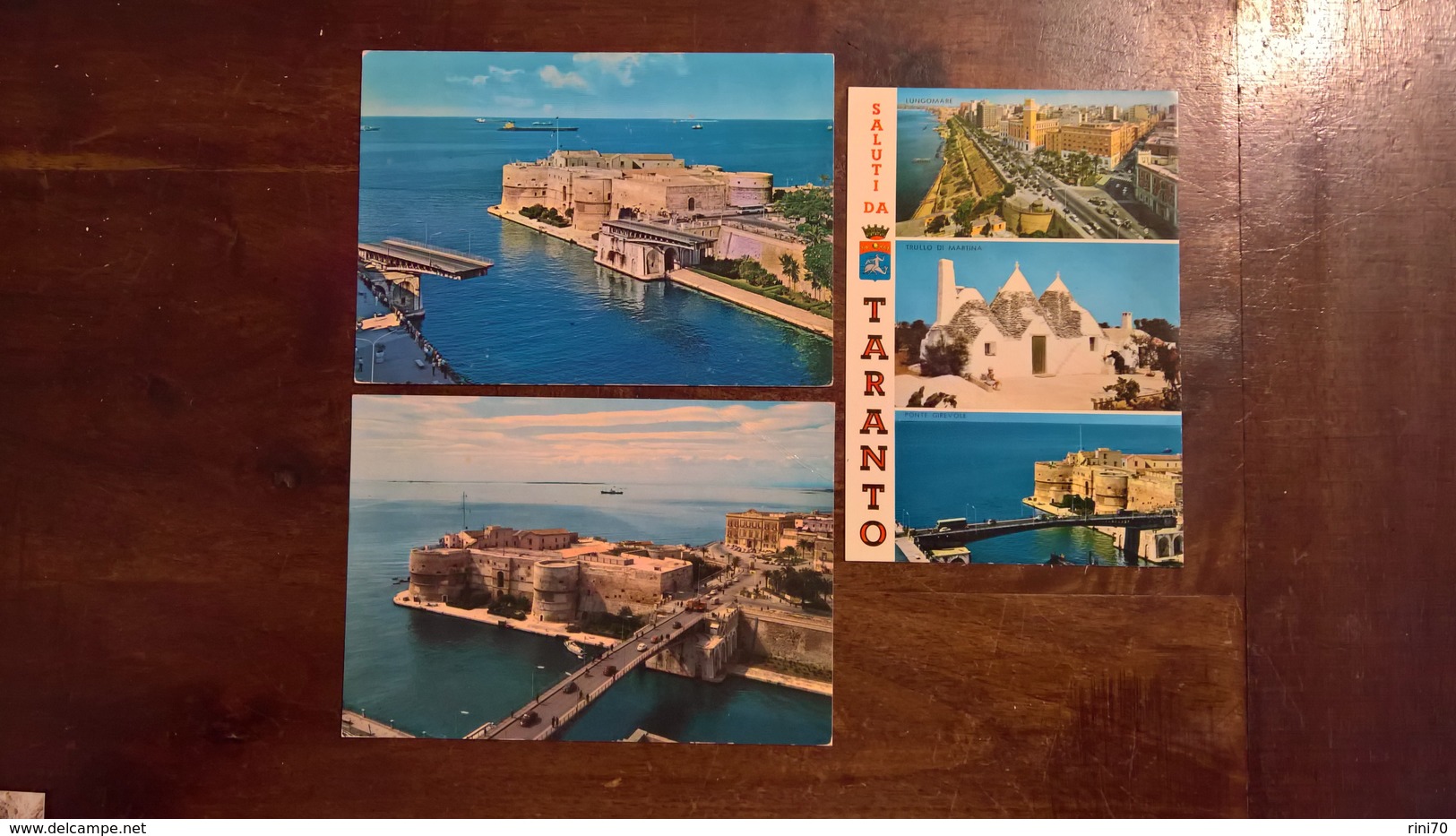 3 Set Lotto Cartoline TARANTO  Colori 2 V FG Castello Aragonese Ponte Girevole Castel Sant Angelo - Taranto