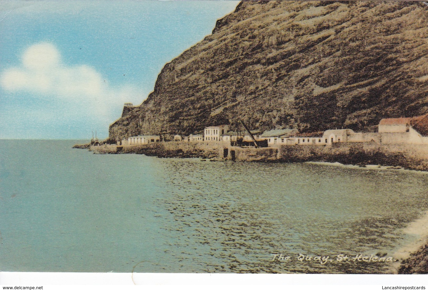 Postcard The Quay St Helena PU At Ascension Island In 1979 [ Nice Stamps ] By Polytechnic Of St Helena My Ref  B12523 - Saint Helena Island