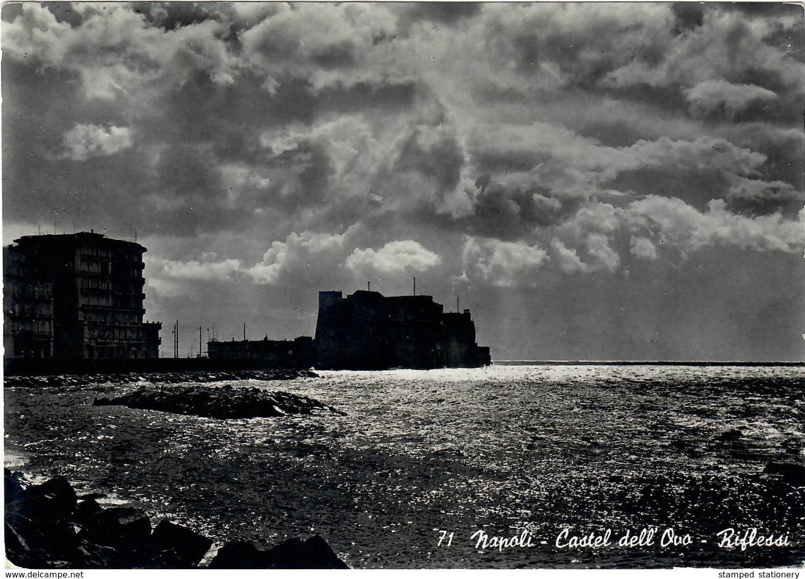 CARTOLINA 42° GIRO D'ITALIA VIIª TAPPA CRONOSCALATA DEL VESUVIO 22.5.1959 ANN.AUTOAMBULANTE P.T. - NAPOLI - Cycling