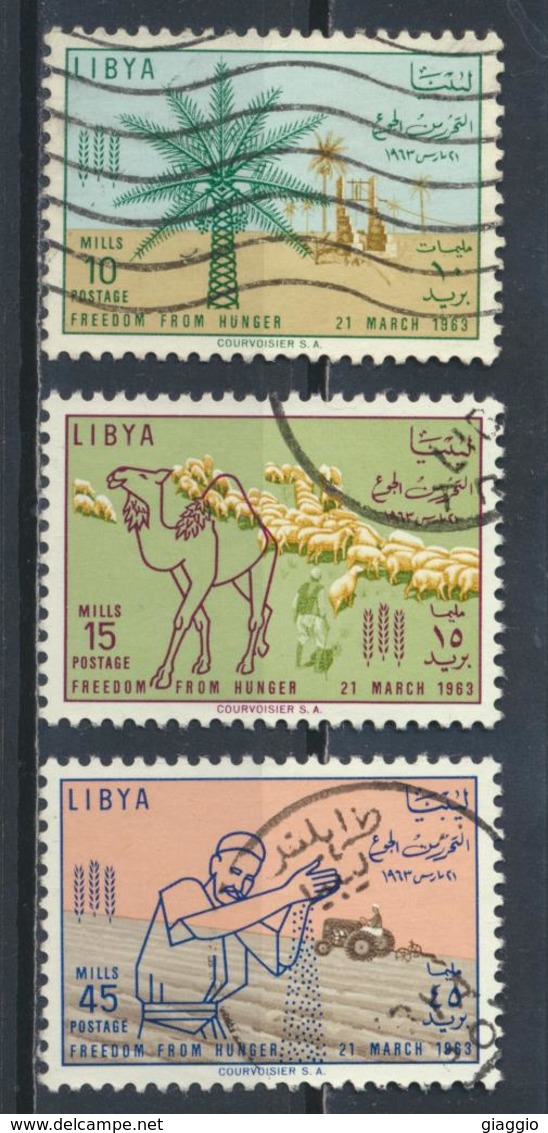 °°° LIBIA LIBYA - YT 222/24 - 1963 °°° - Libye