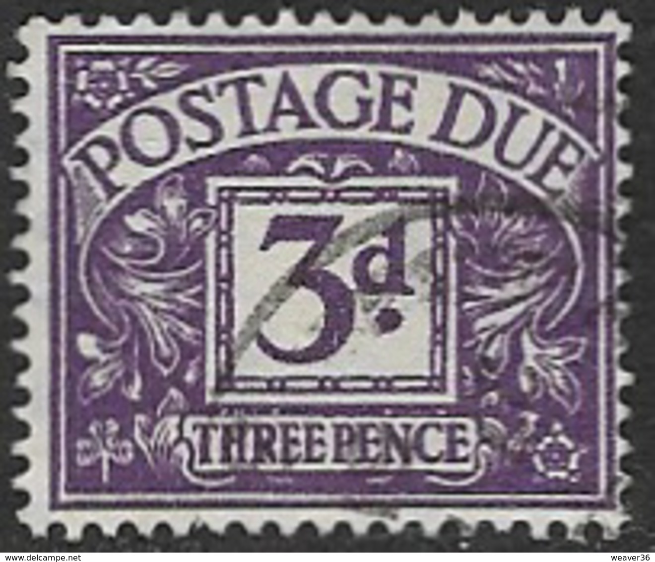 GB SG D30 1937 KGVI Due 3d Good/fine Used [38/31385/25D] - Taxe