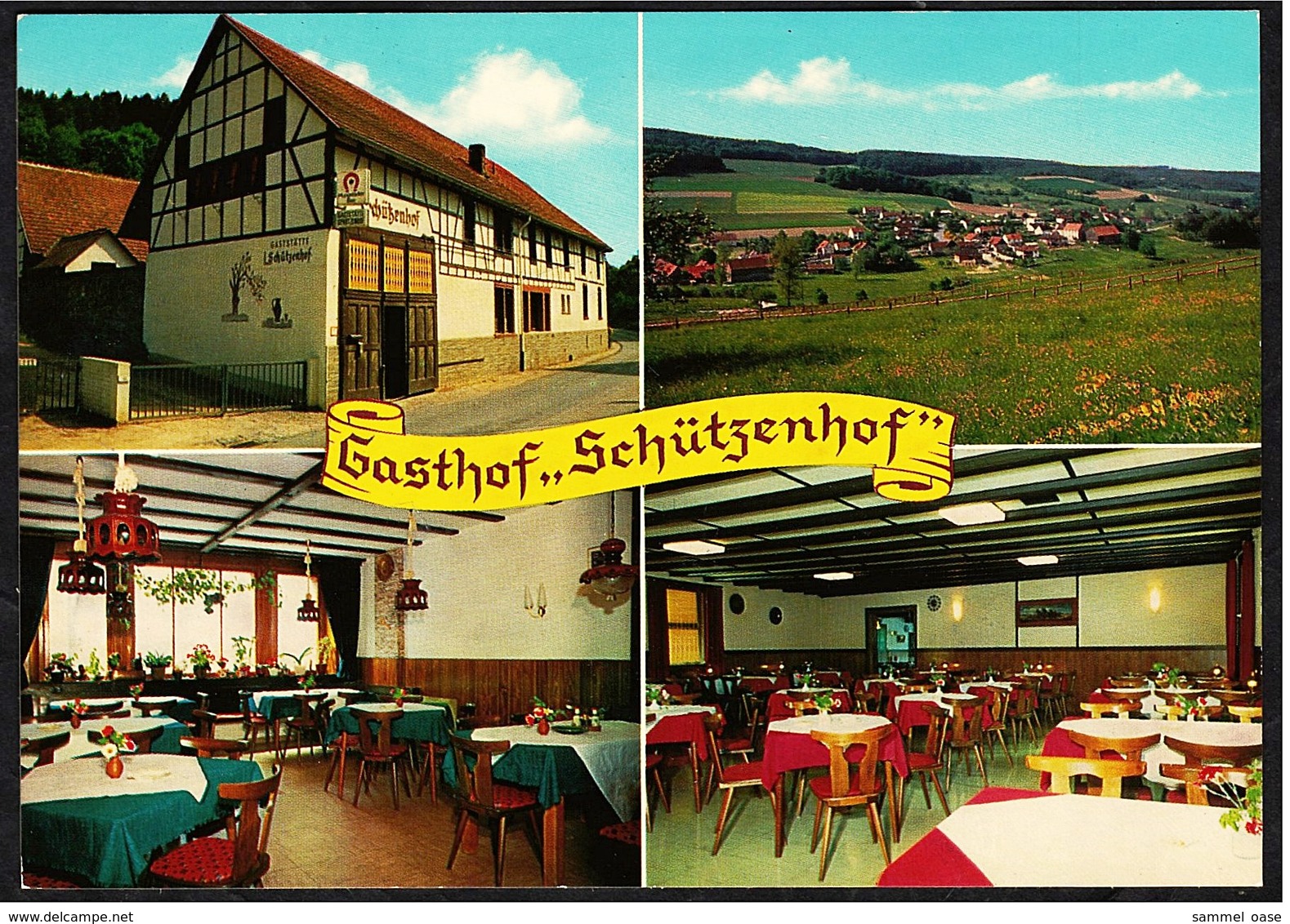 Allertshofen / Odenwald  -  Landgasthof  Zum Schützenhof  -  Ansichtskarte  Ca. 1970    (8922) - Odenwald