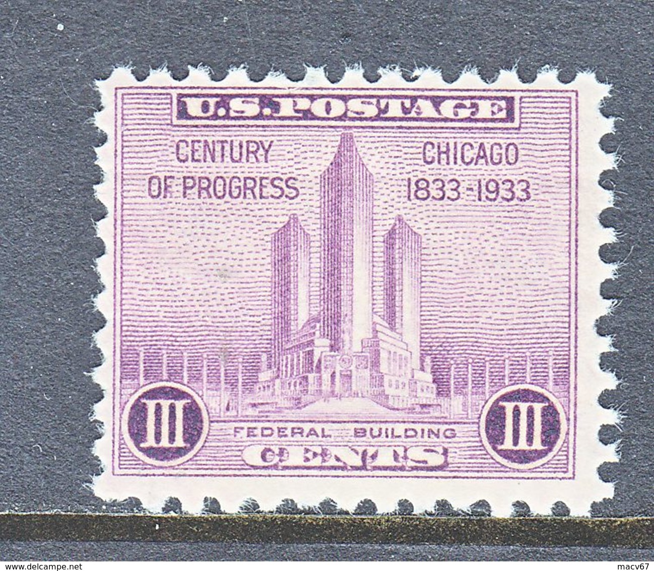 U.S.  729   **   FEDERAL  BLDG. - Unused Stamps