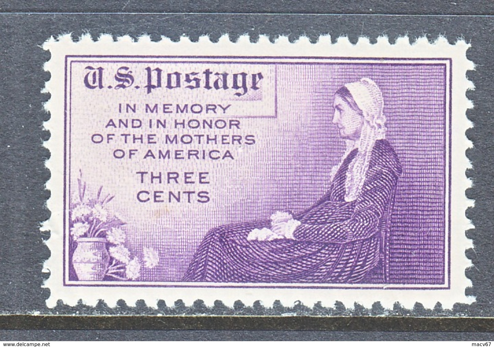 U.S.  738  Perf.  11  **   WHISTER's  MOTHER - Unused Stamps