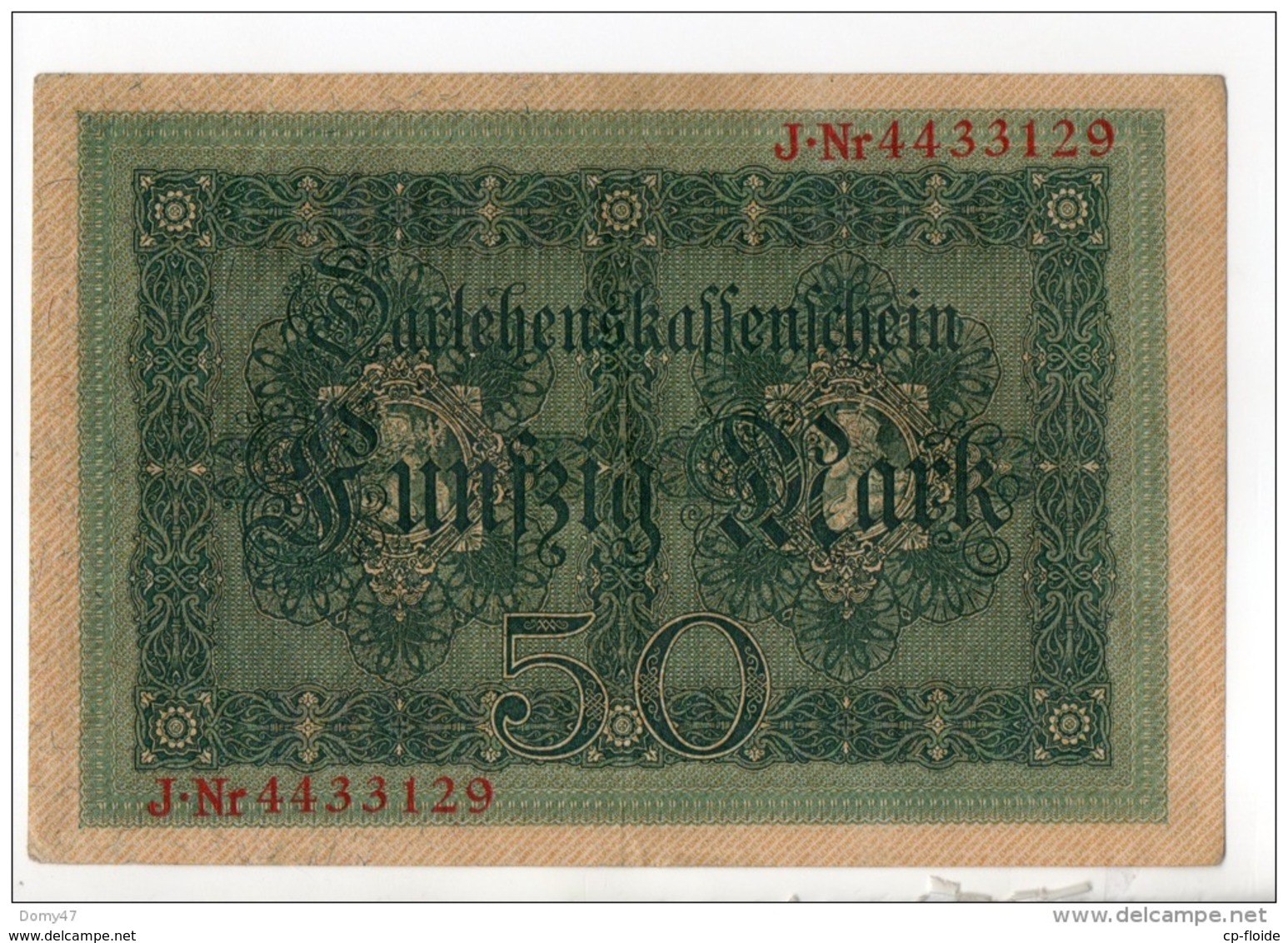 ALLEMAGNE . 50 MARK TYPE 1914 - Réf. N°10758 -- - 50 Mark