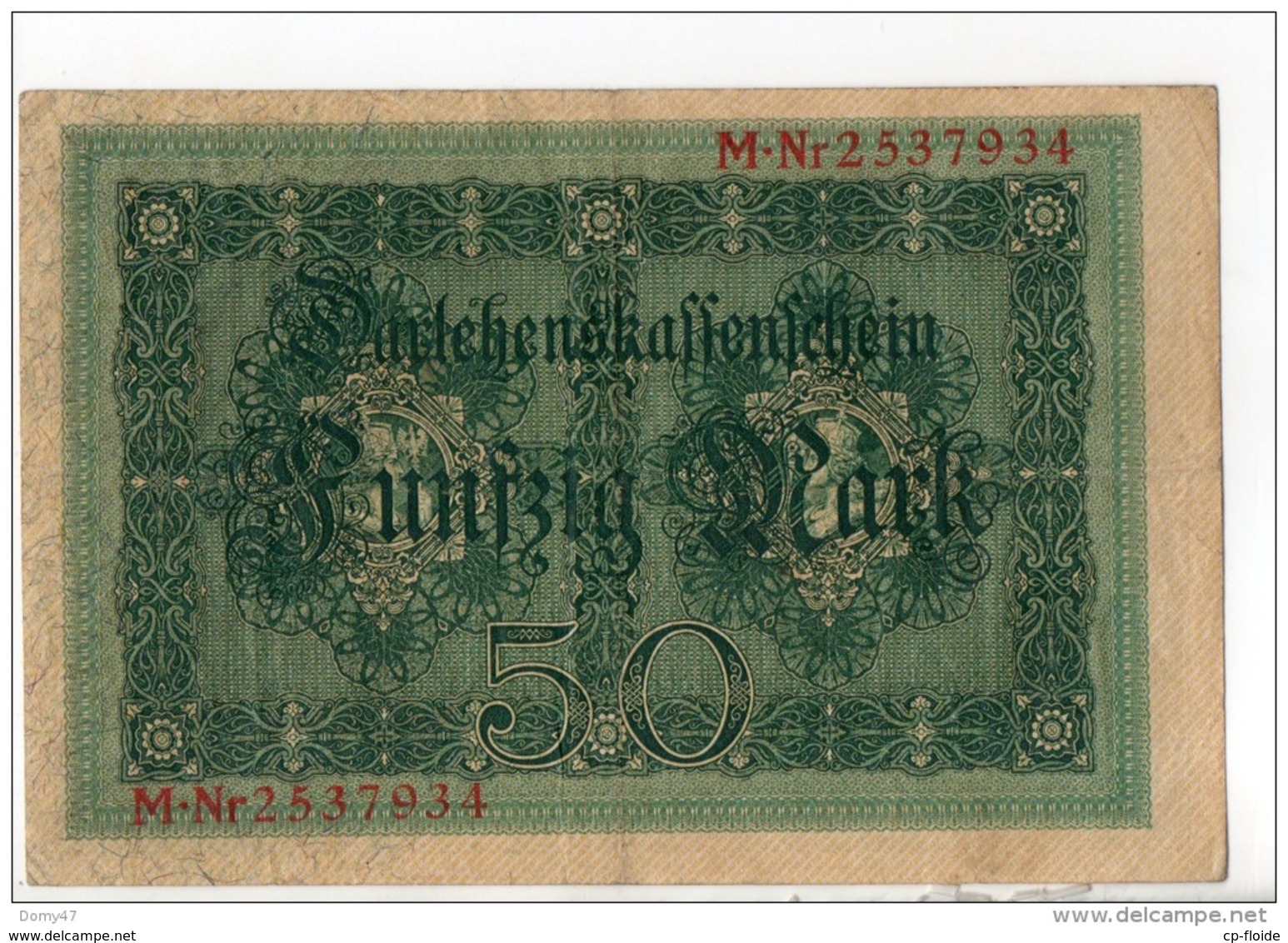 ALLEMAGNE . 50 MARK TYPE 1914 - Réf. N°10773 - - 50 Mark