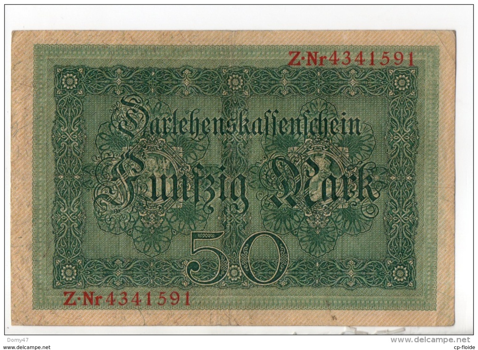 ALLEMAGNE . 50 MARK TYPE 1914 - Réf. N°10760 - - 50 Mark