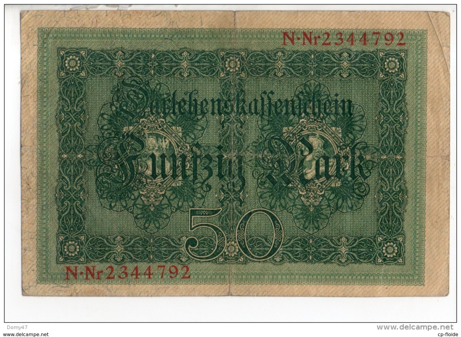 ALLEMAGNE . 50 MARK TYPE 1914 - Réf. N°10766 - - 50 Mark