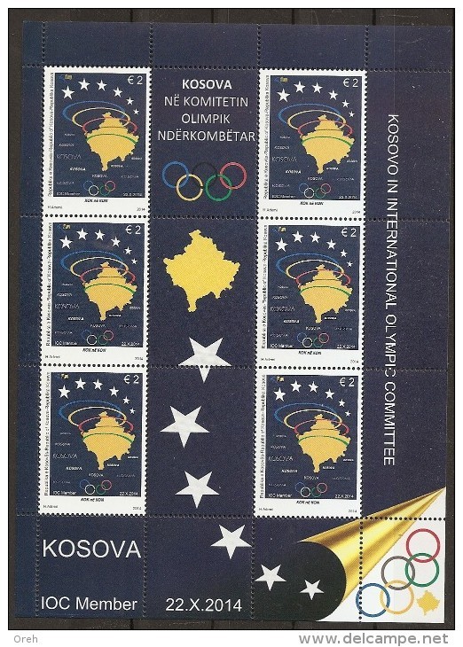 KOSOVO 2014,OLYMPIC COMMITTE,MNH - Kosovo