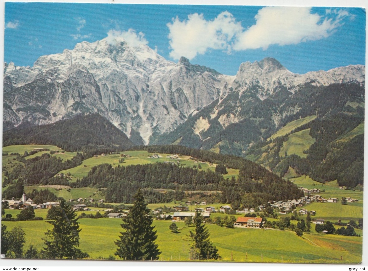 Sommerfrische Leogang Mit Ortsteil Rosental Gegen Birnhorn Land Salzburg, Austria, 1984 Used Postcard [21797] - Other & Unclassified