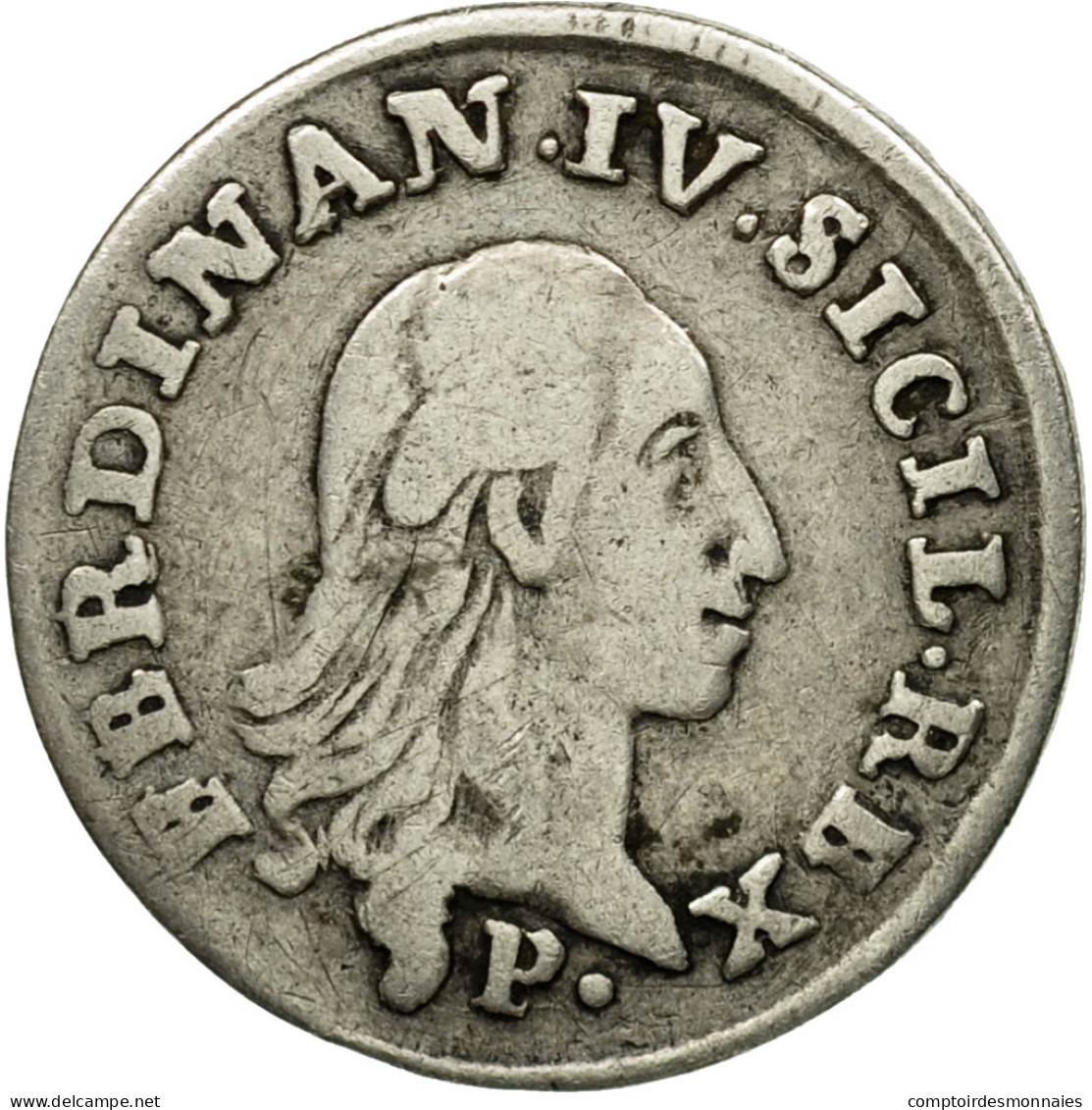 Monnaie, États Italiens, NAPLES, Ferdinando IV, 10 Grana, 1792, Naples, TTB - Naples & Sicile