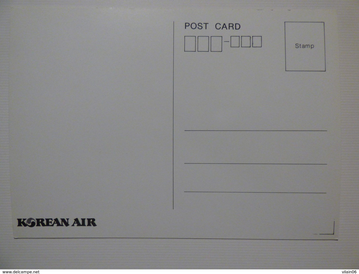 AIRLINE ISSUE / CARTE COMPAGNIE      KOREAN AIR  B 747 300 SUD - 1946-....: Modern Era