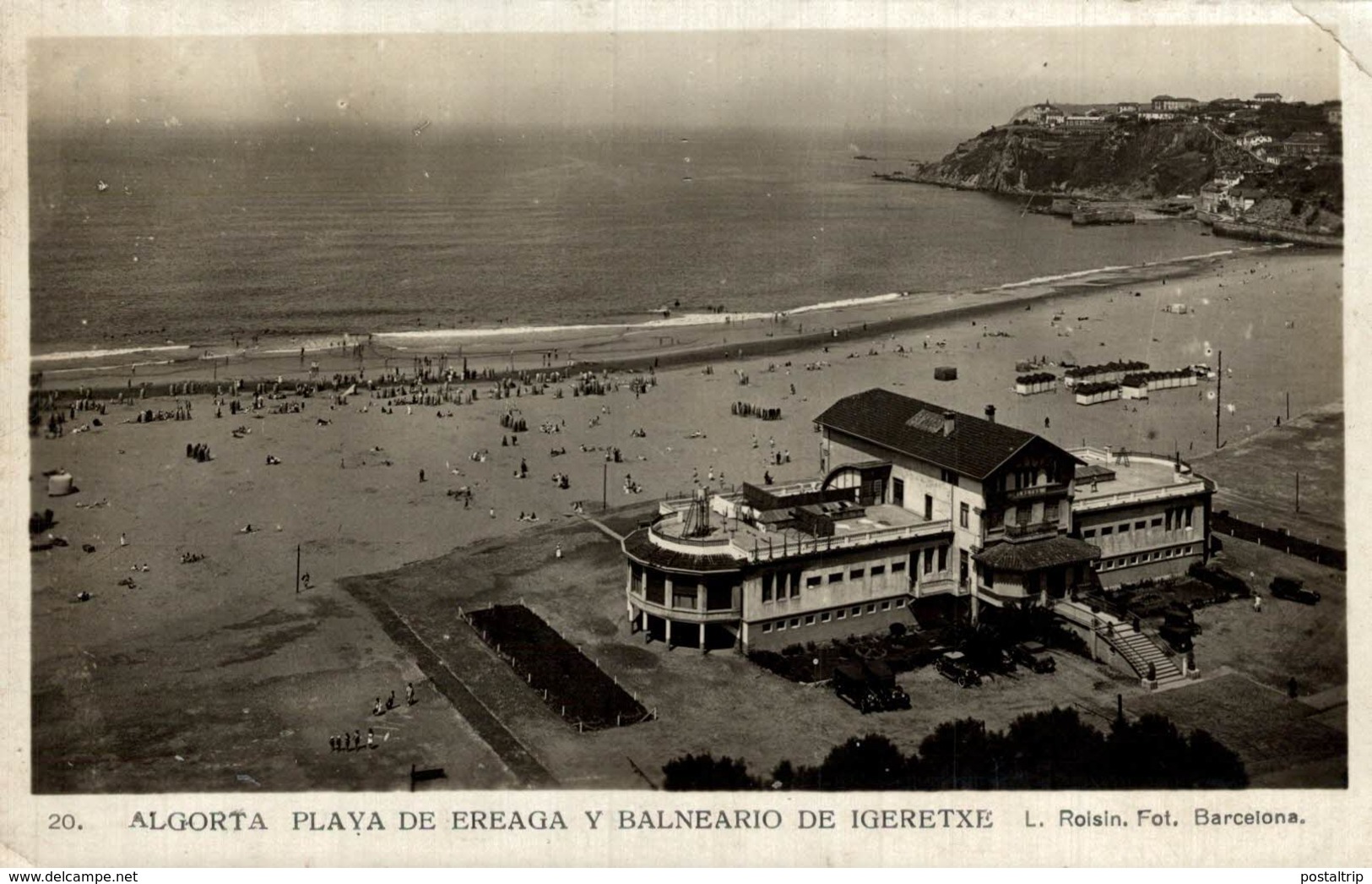 ALGORTA. VIZCAYA. PAÍS VASCO. BALNEARIO IGERETXE Y PLAYA DE EREAGA L ROISIN - Vizcaya (Bilbao)