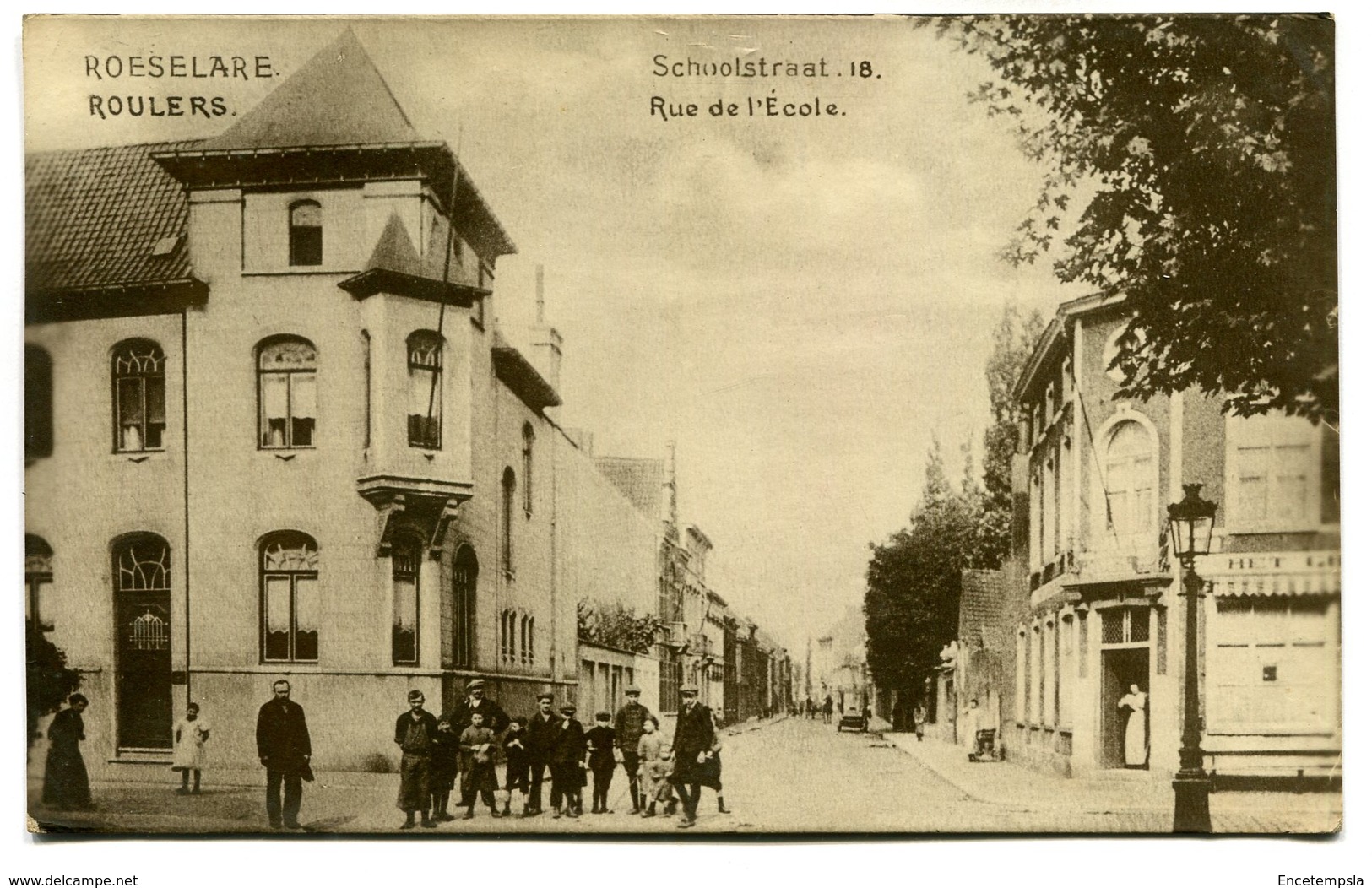 CPA - Carte Postale - Belgique - Roulers - Rue De L'Ecole - 1921 ( SV5459 ) - Roeselare