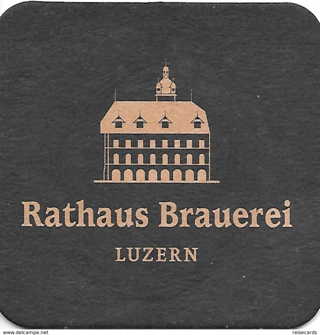 Schweiz: Rathaus Brauerei Luzern - Beer Mats