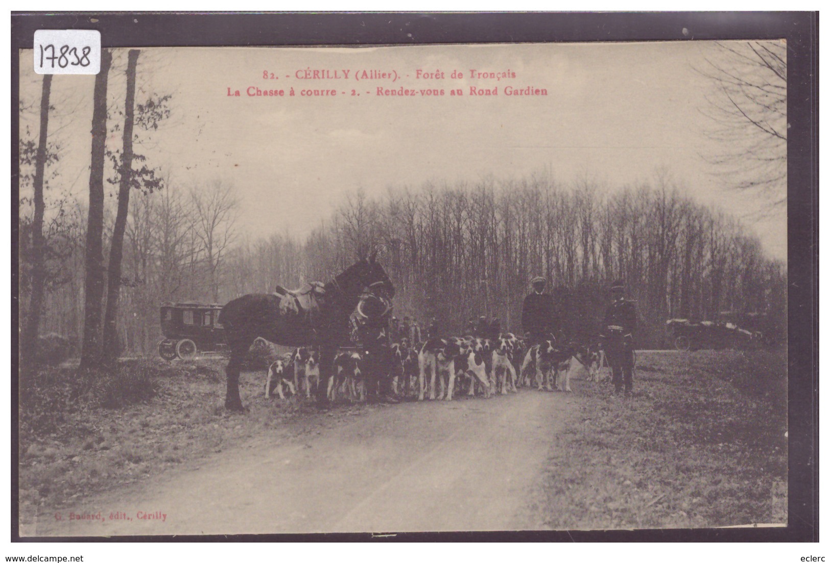 CERILLY - LA CHASSE A COURRE - TB - Autres & Non Classés