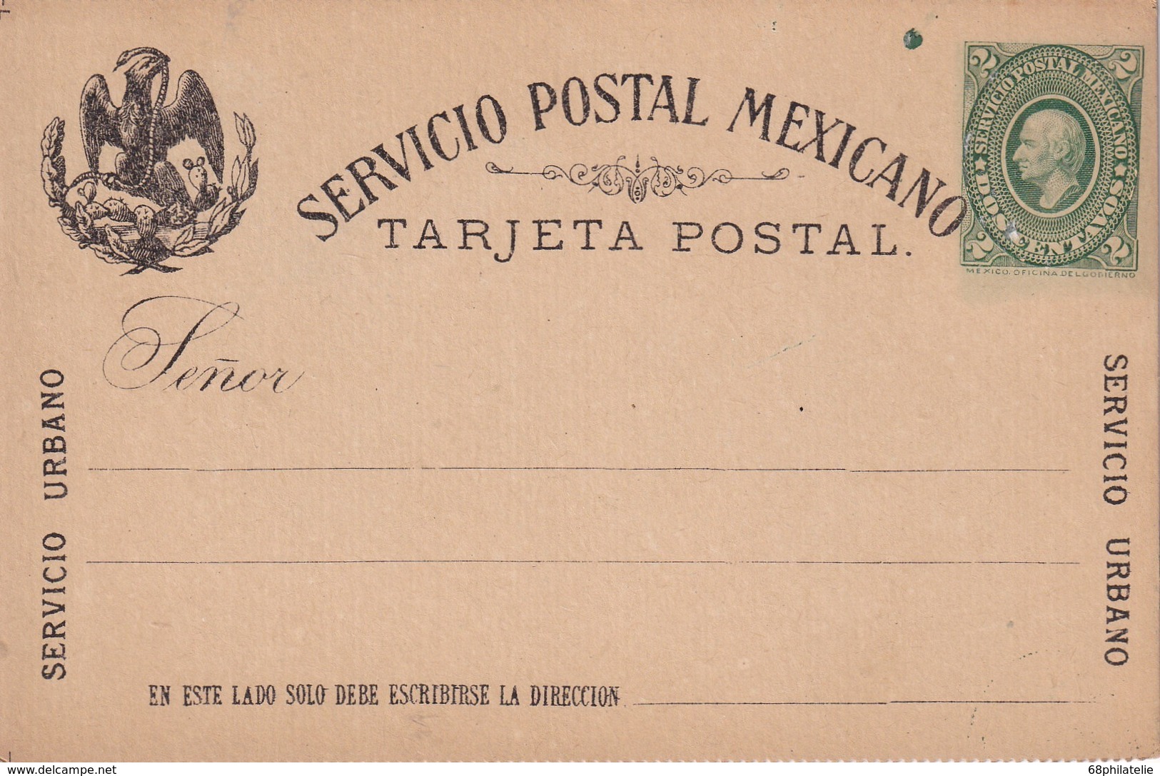 MEXIQUE ENTIER POSTAL CARTE - México