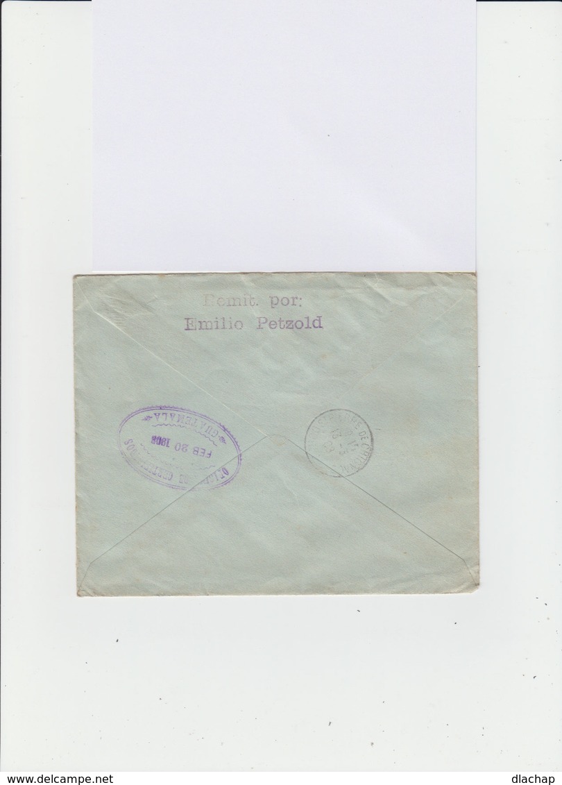 Sur Enveloppe Illustrée 2 Timbres Déclaration De L'indépendance. Oblitération Xolhuitz. (655) - Guatemala
