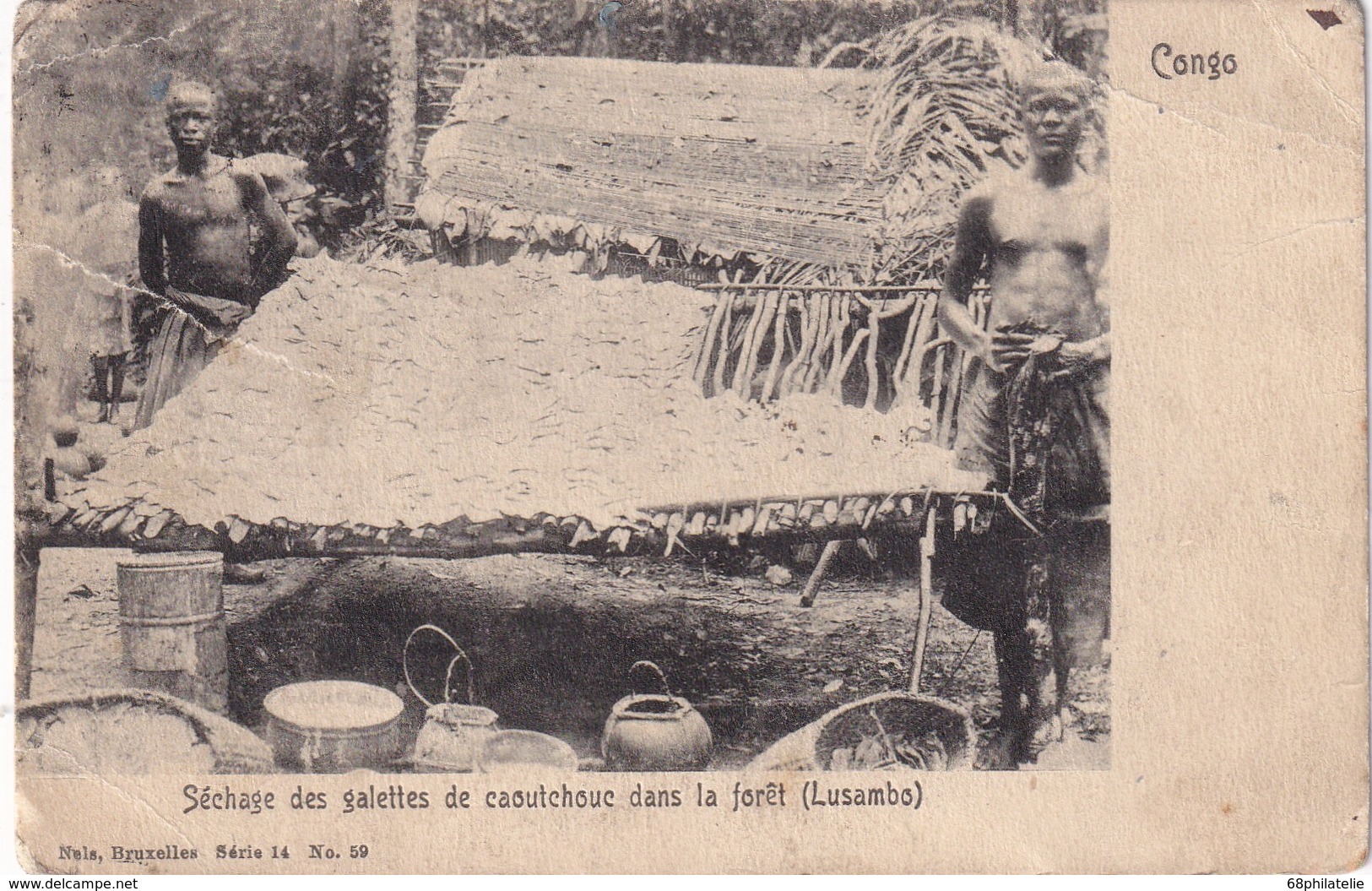 CONGO BELGE 1910 CARTE POSTALE DE LEOPOLDVILLE - Briefe U. Dokumente