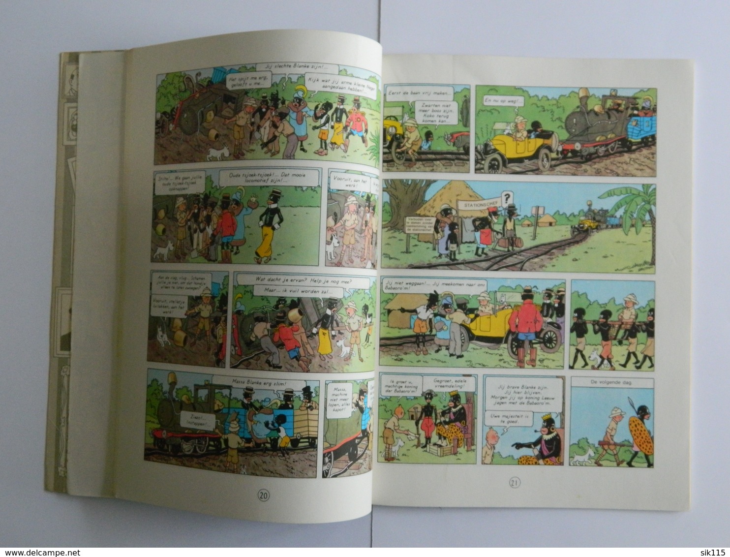 TINTIN - Kuifje In Afrika - Hergé - CASTERMAN - 1966 - Livre En Bon état - Kuifje