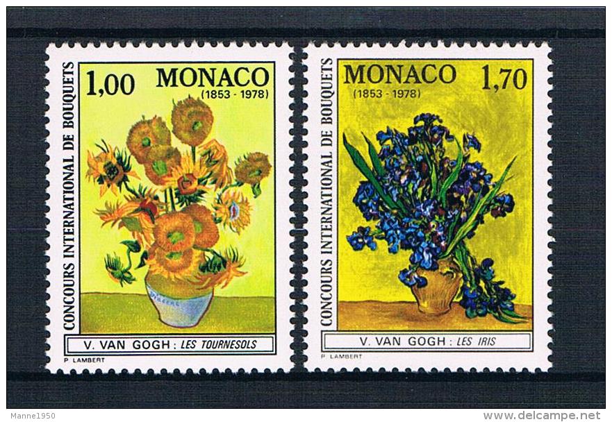 Monaco 1978 Blumen Mi.Nr. 1345/46 Kpl. Satz ** - Nuovi