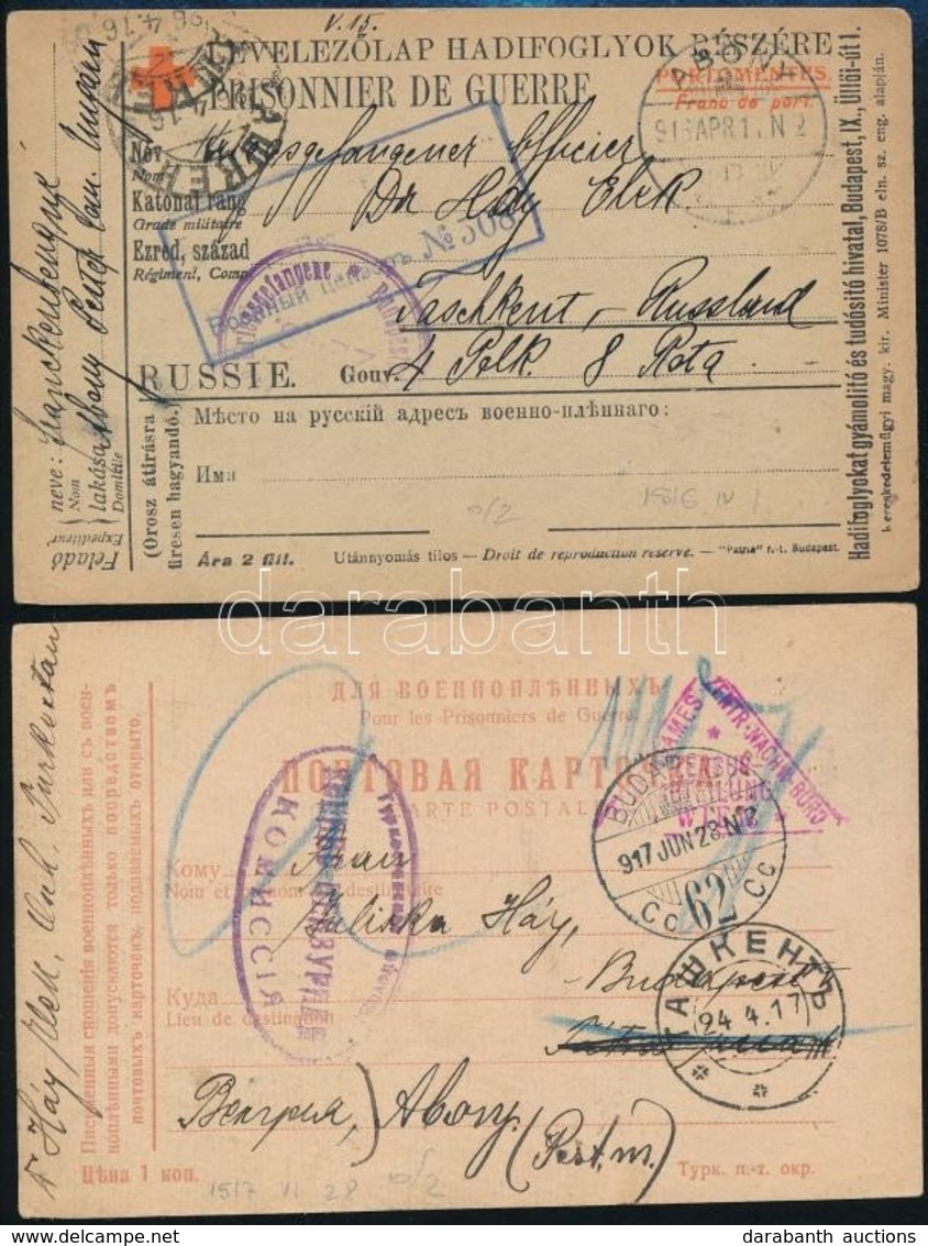 1916-1917 2 Db Hadifogoly Levelezőlap - Other & Unclassified