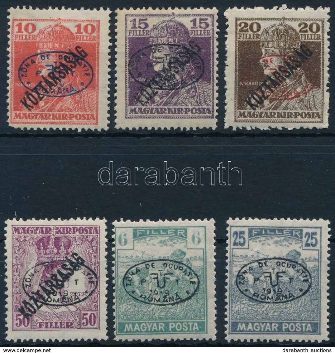 * Debrecen I. 1919 6 Klf Bélyeg Garancia Nélkül (*24.100) - Altri & Non Classificati