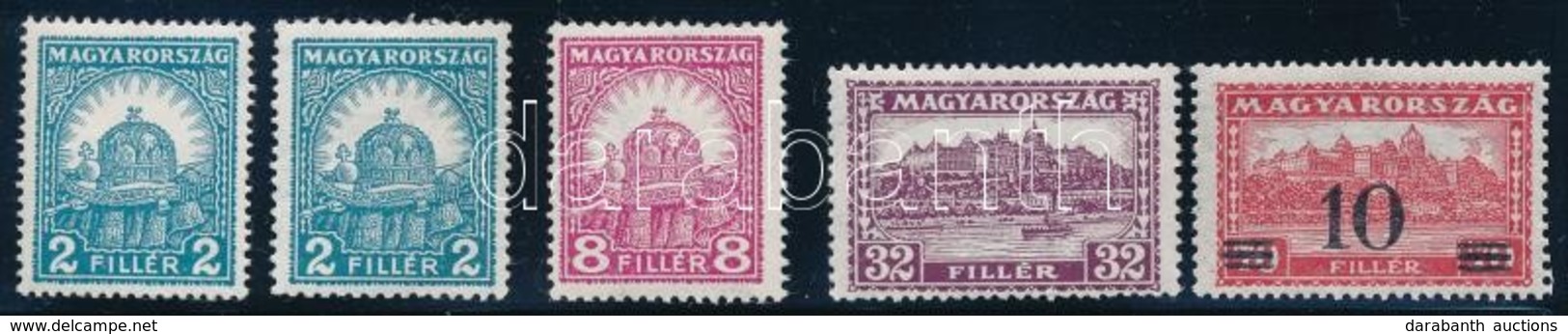 ** 1926-1928 4 Pengő-fillér érték + 1933 Kisegítő - Other & Unclassified