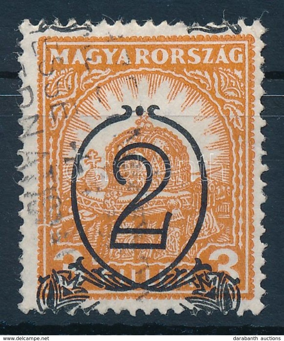 O 1931 Kisegítő 2/3f Eltolódott Felülnyomással - Other & Unclassified