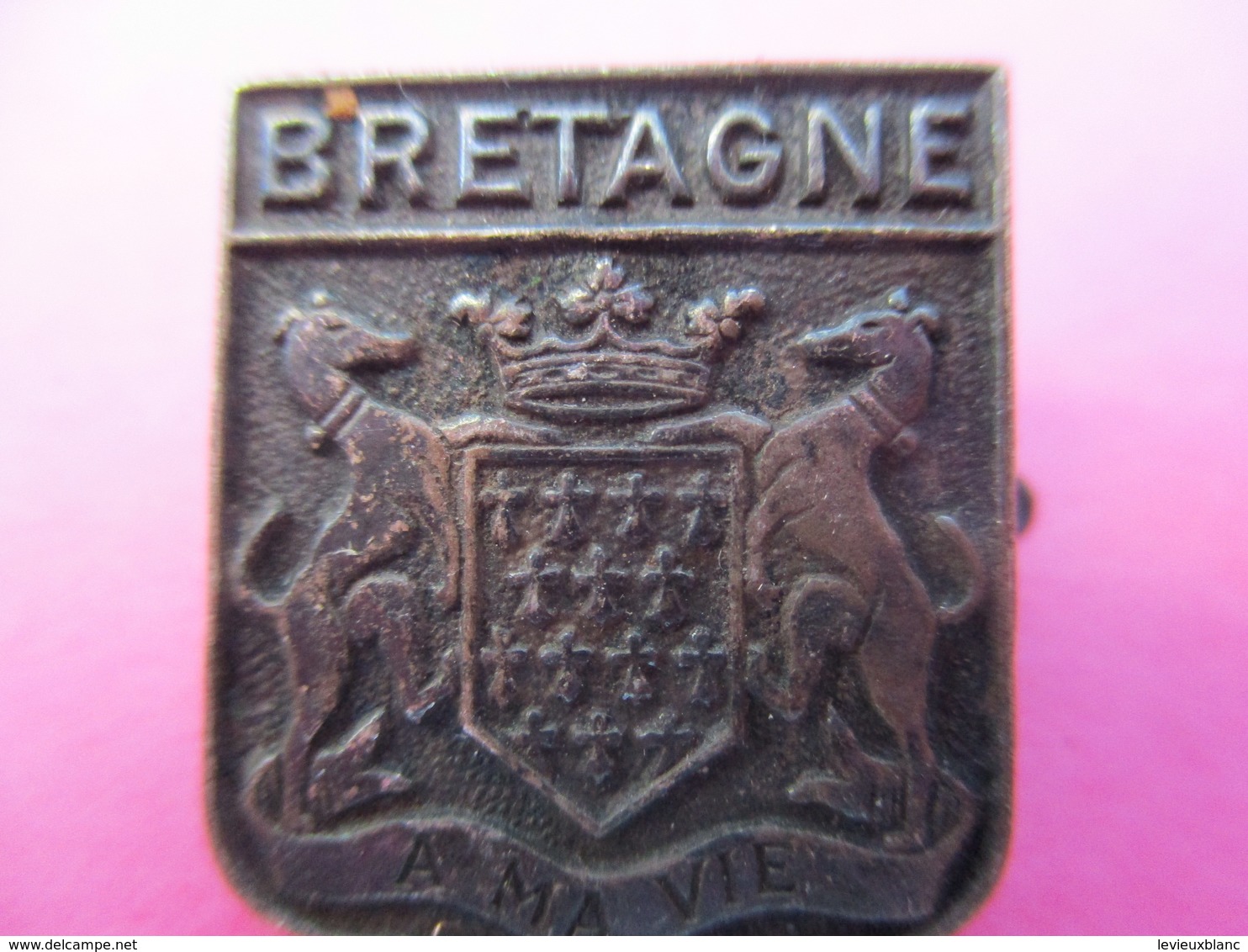 Insigne De Revers à  épingle/Ecusson/BRETAGNE/ Bronze Estampé / Vers 1930-1950       MED247 - Autres & Non Classés