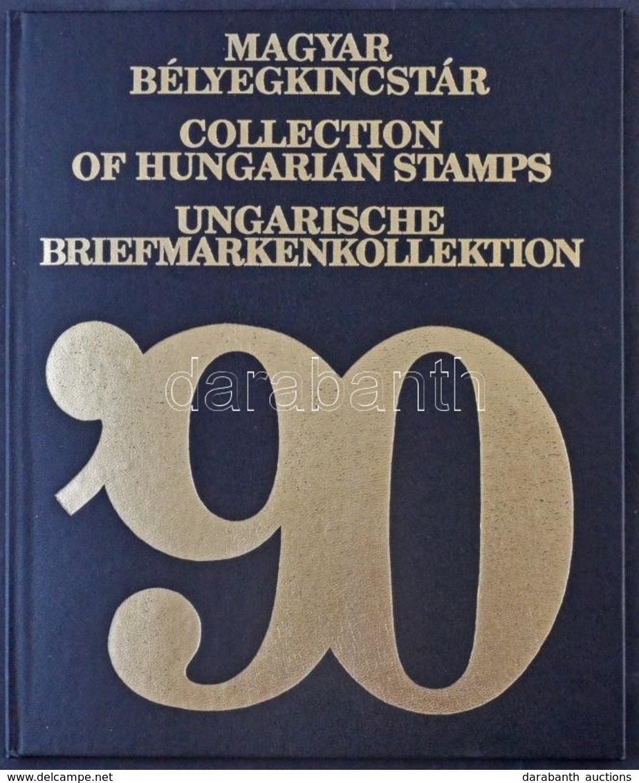 ** 1990 Bélyegkincstár, Benne Hologram Blokk Piros Sorszámmal (60.000) - Sonstige & Ohne Zuordnung