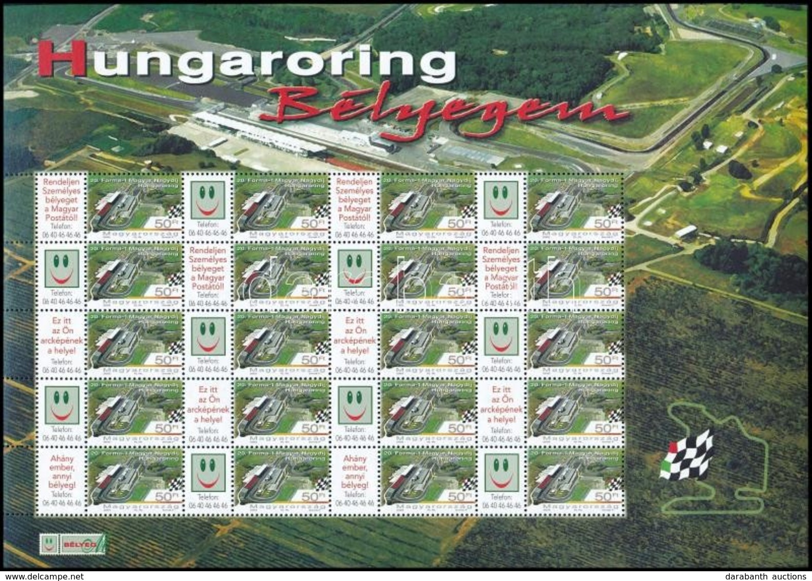 ** 2005 Hungaroring Bélyegem Promóciós Teljes ív (7.000) - Altri & Non Classificati