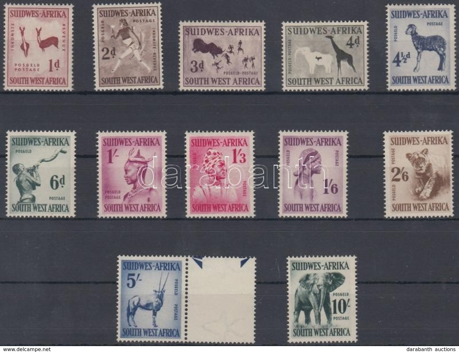 ** Délnyugat-Afrika 1954 Állatok Mi 279-290 (Mi EUR 150.-) - Other & Unclassified