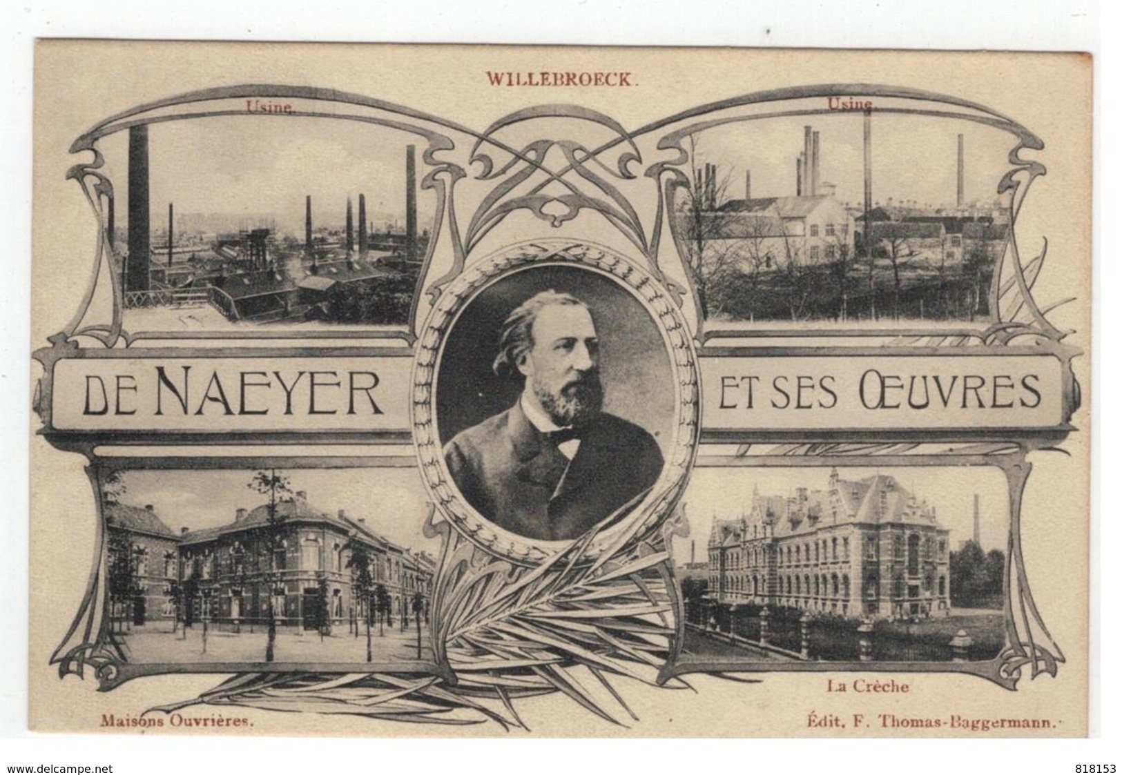 Willebroek  De Naeyer Et Ses Oeuvres:Usine,Usine,Maisons Ouvrières,La Crèche - Willebroek