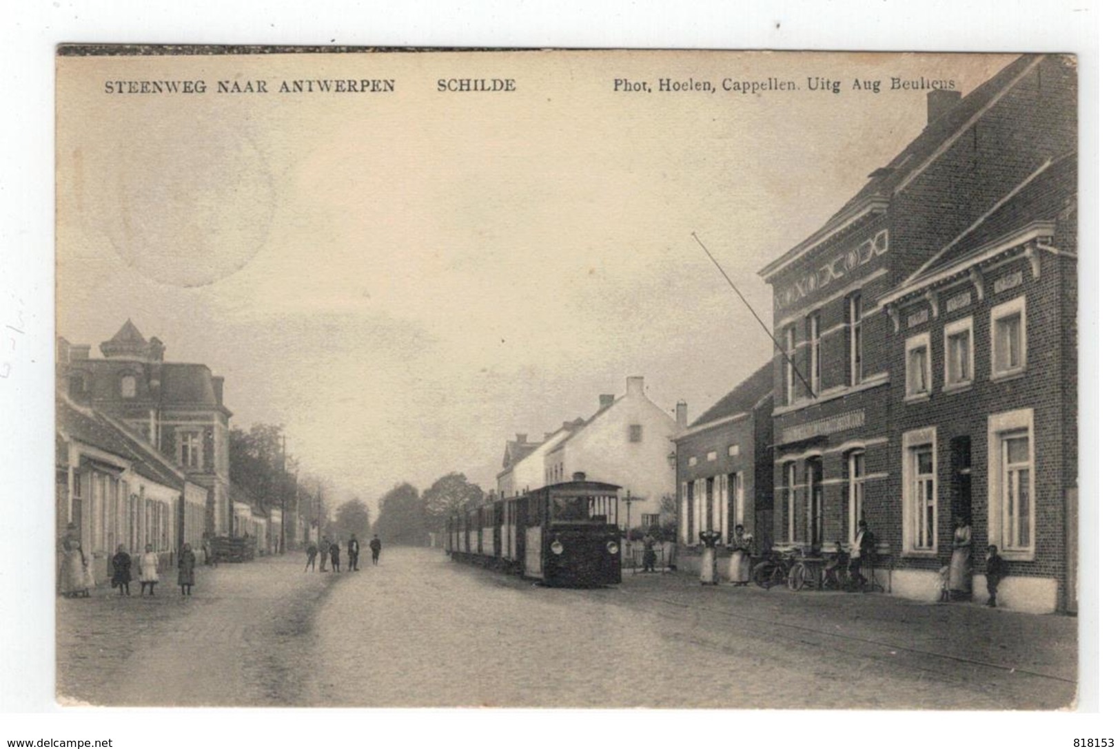 SCHILDE   STEENWEG NAAR ANTWERPEN  STOOMTRAM - Schilde