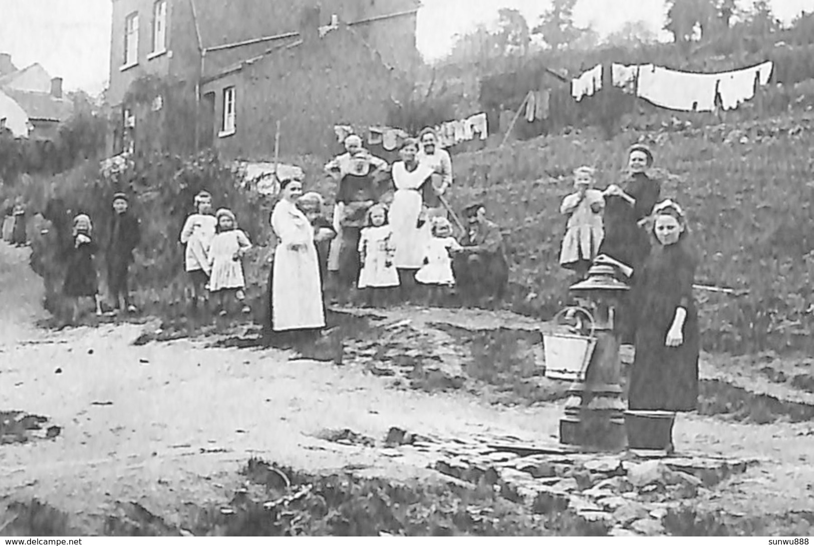 Flémalle-Grande - Bois Donnay - Chemin Du Fort (belle Animation, Fontaine, Edit Lecomte Fivez, Censure 1918) - Flémalle