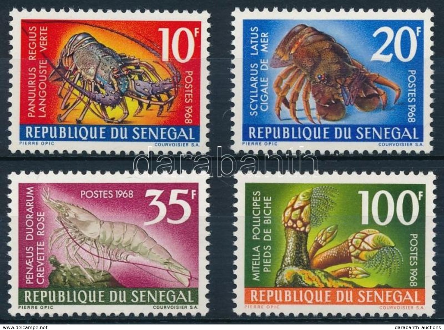 ** 1968 Rák Sor,
Crab
Mi 374-377 - Altri & Non Classificati