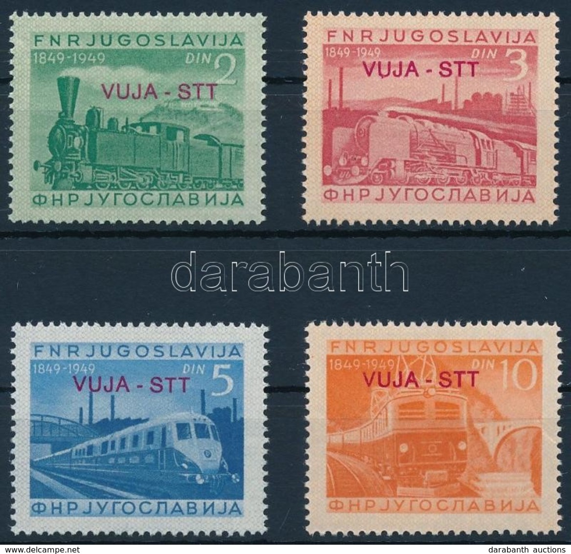 * 1950 Vasút Sor,
Railway Set
Mi 31-34 - Altri & Non Classificati