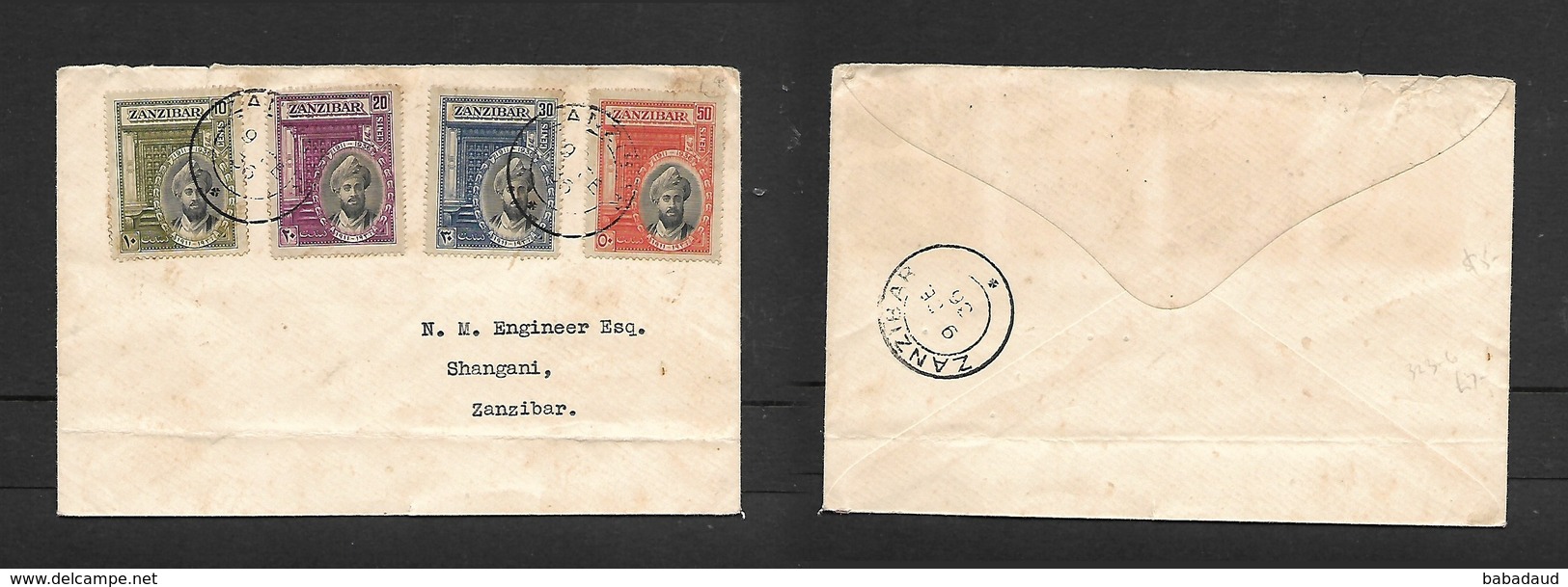 Zanzibar, 1936 Sultan's Silver Jubilee, First Day Cover ZANZIBAR 9 SE 36 C.d.s. - Zanzibar (...-1963)