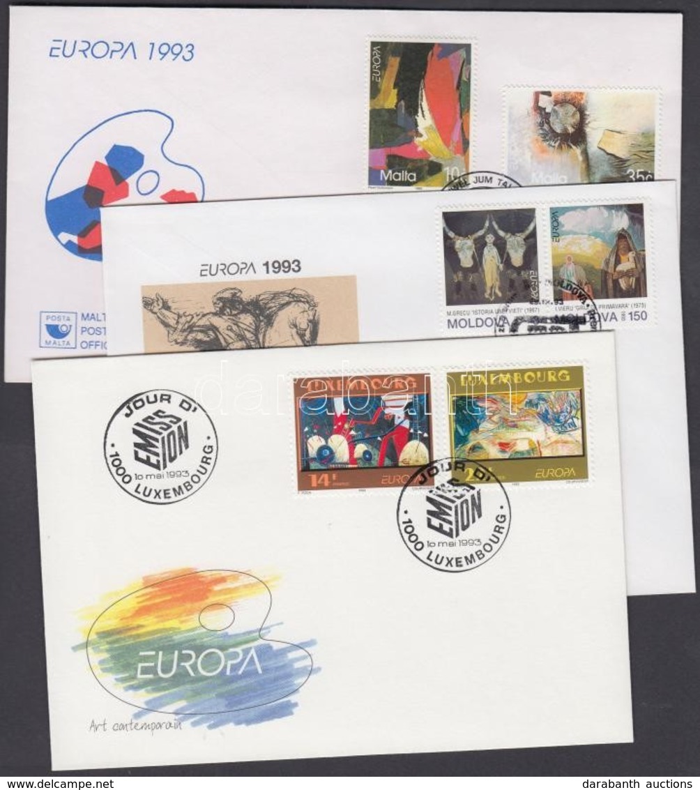 Europa CEPT 1993 28 Db FDC és 1 Emléklap - Altri & Non Classificati