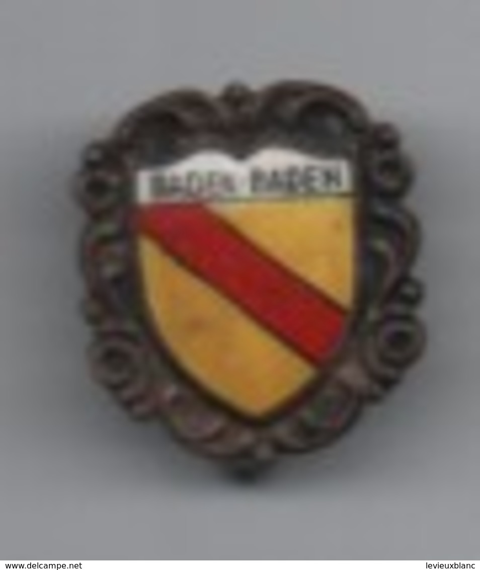 Insigne De Revers à  épingle/Ecusson/BADEN-BADEN/Allemagne/ Bronze Cloisonné émaillé/ Vers 1930-1950       MED254 - Andere & Zonder Classificatie