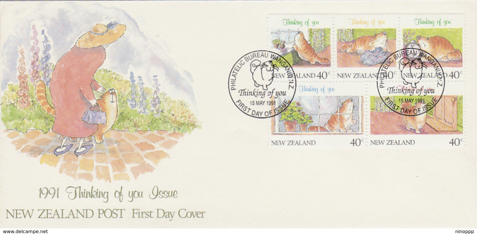 New Zealand 1991 Thinking Of You - FDC