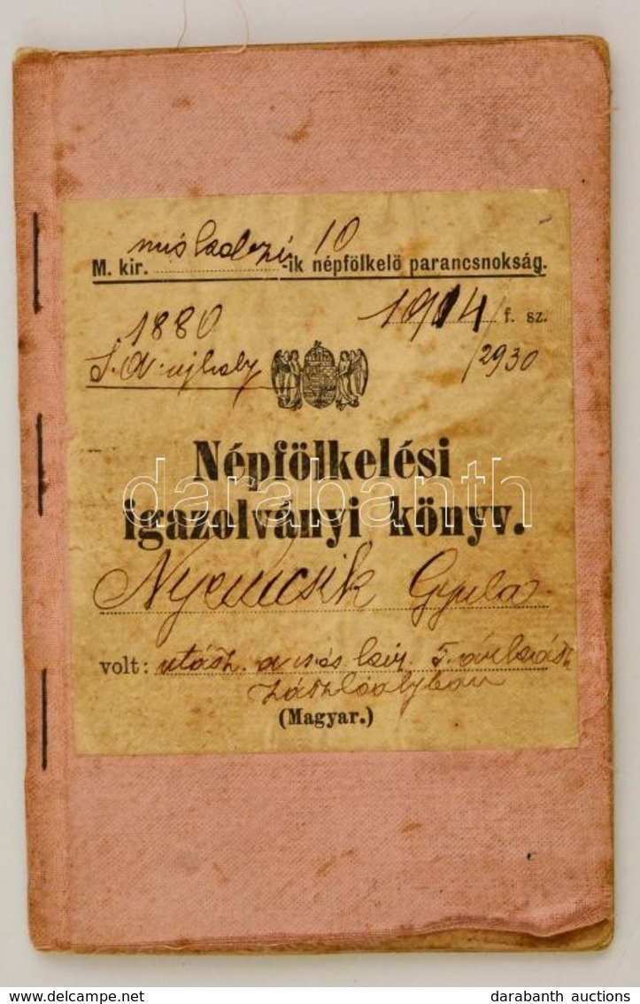 1913 Miskolc, Népfölkelési Igazolványi Könyv - Non Classificati