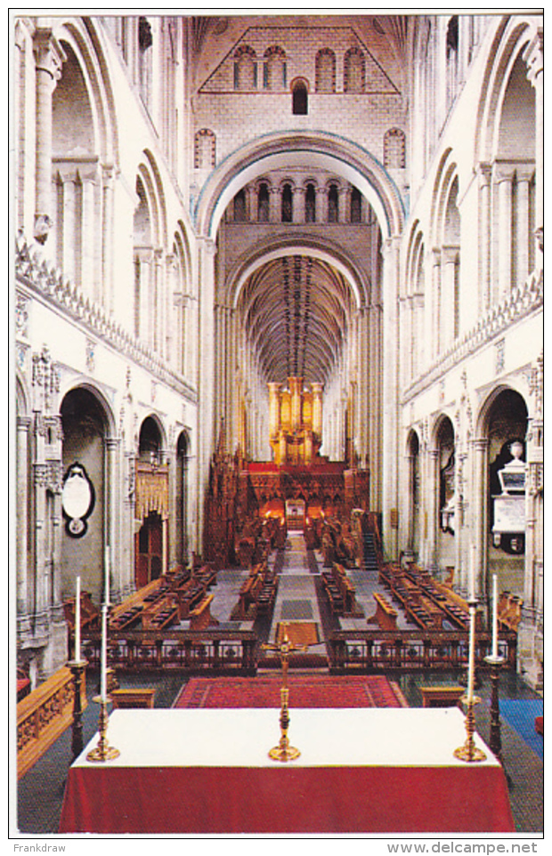 Postcard - Norwich Cathedral - Facing West From High Altar - Card No. 3NF96 - VG - Non Classificati