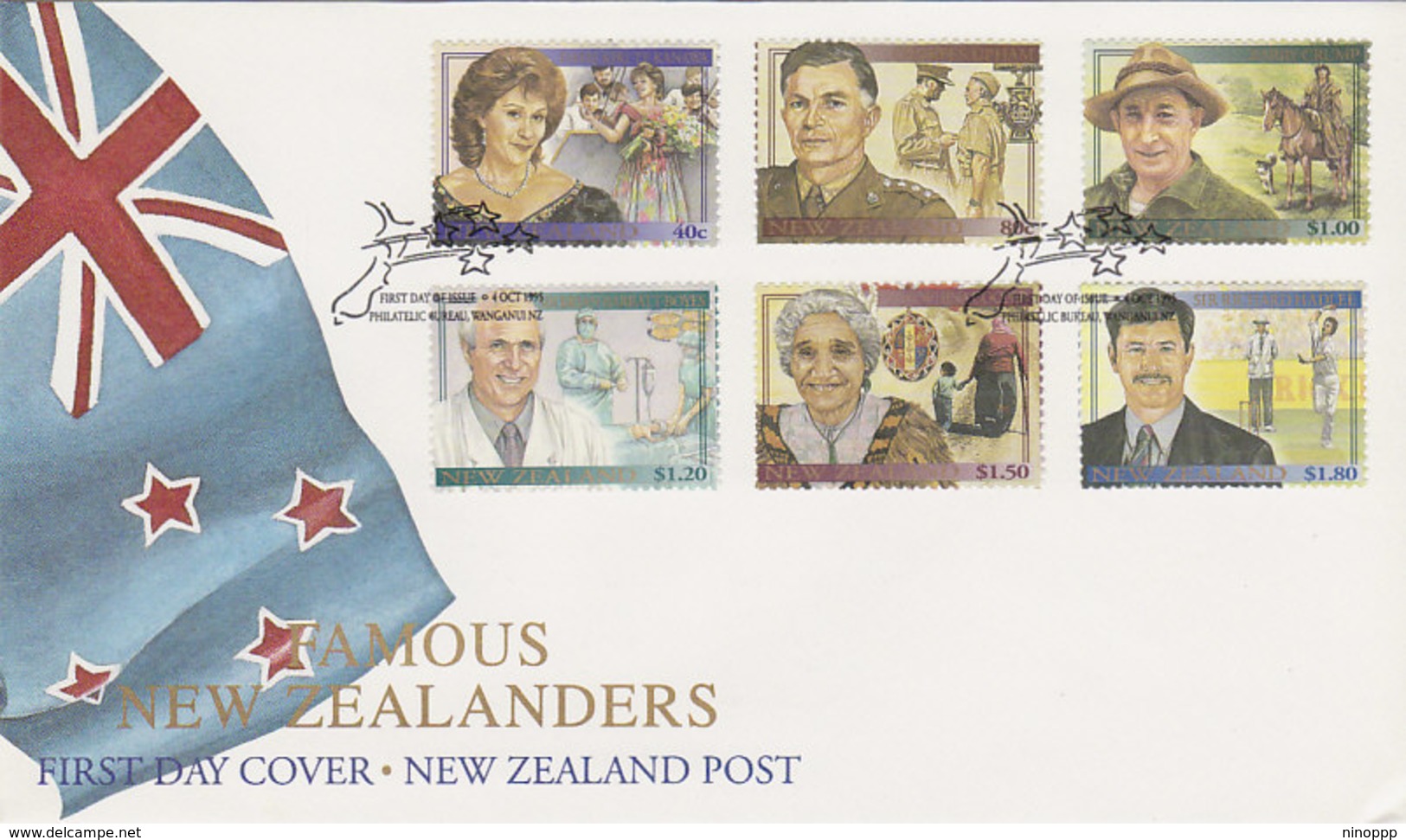 New Zealand 1995 Famous New Zealanders FDC - FDC